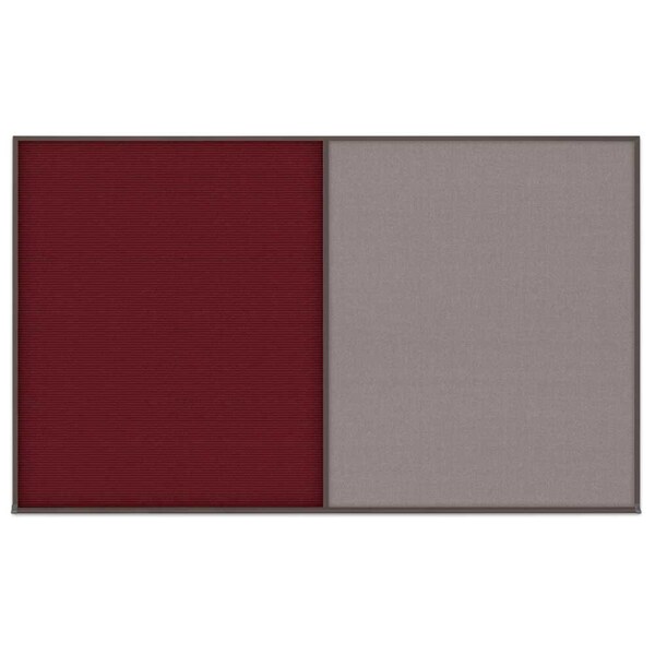 Triple Door Radius Corkboard, 96"x48", Hea, UV7016RC-BLACK-FORBO